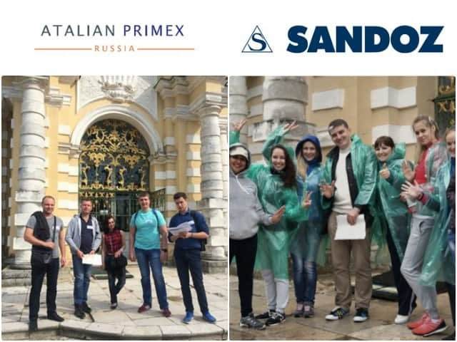 В начале июня мы провели очередные квесты в Кусково для сотрудников компаний Sandoz и Atalian Primex.