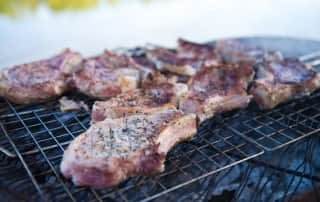 мангал на плоту