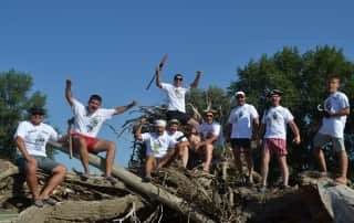 Тимбилдинг на плотах