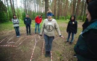 тимбилдинг веревочный курс