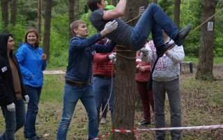 тимбилдинг веревочный курс